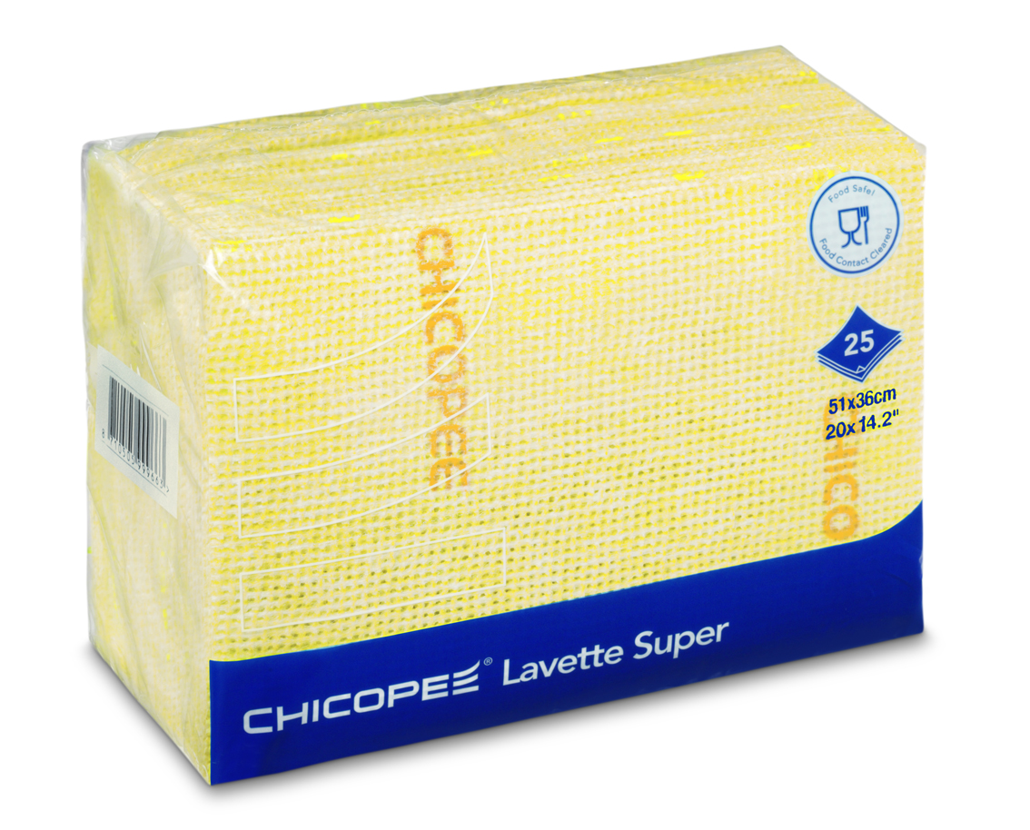 Chicopee Lavette Super, gelb,51x36cm,10 Stk./VE
